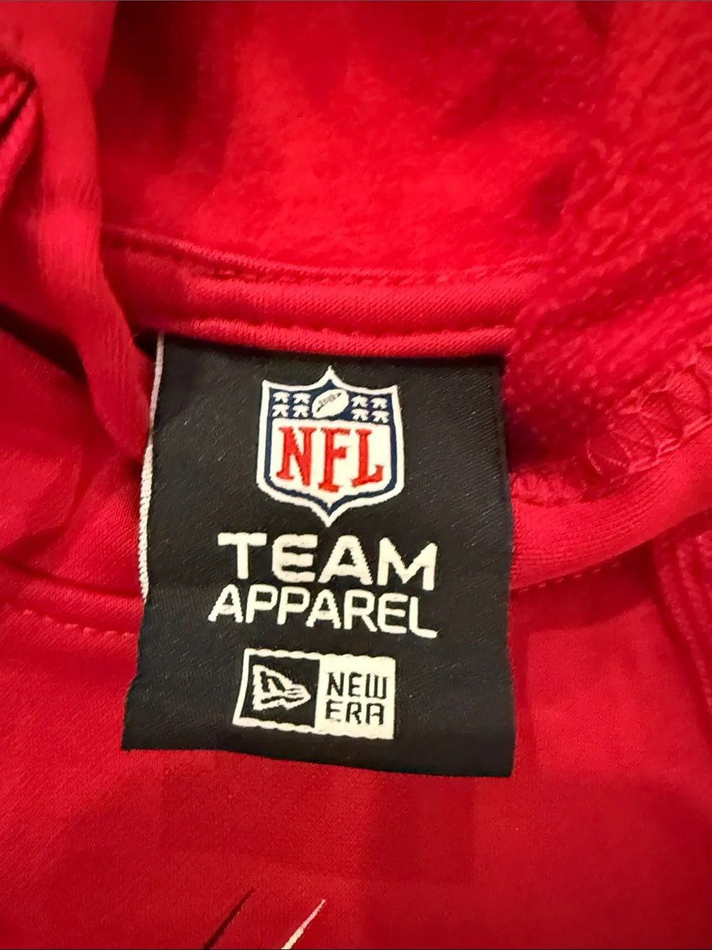 NFL Red San Francisco 49ers Crewneck Pullover Hoodie